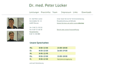 Desktop Screenshot of dr-luecker.de